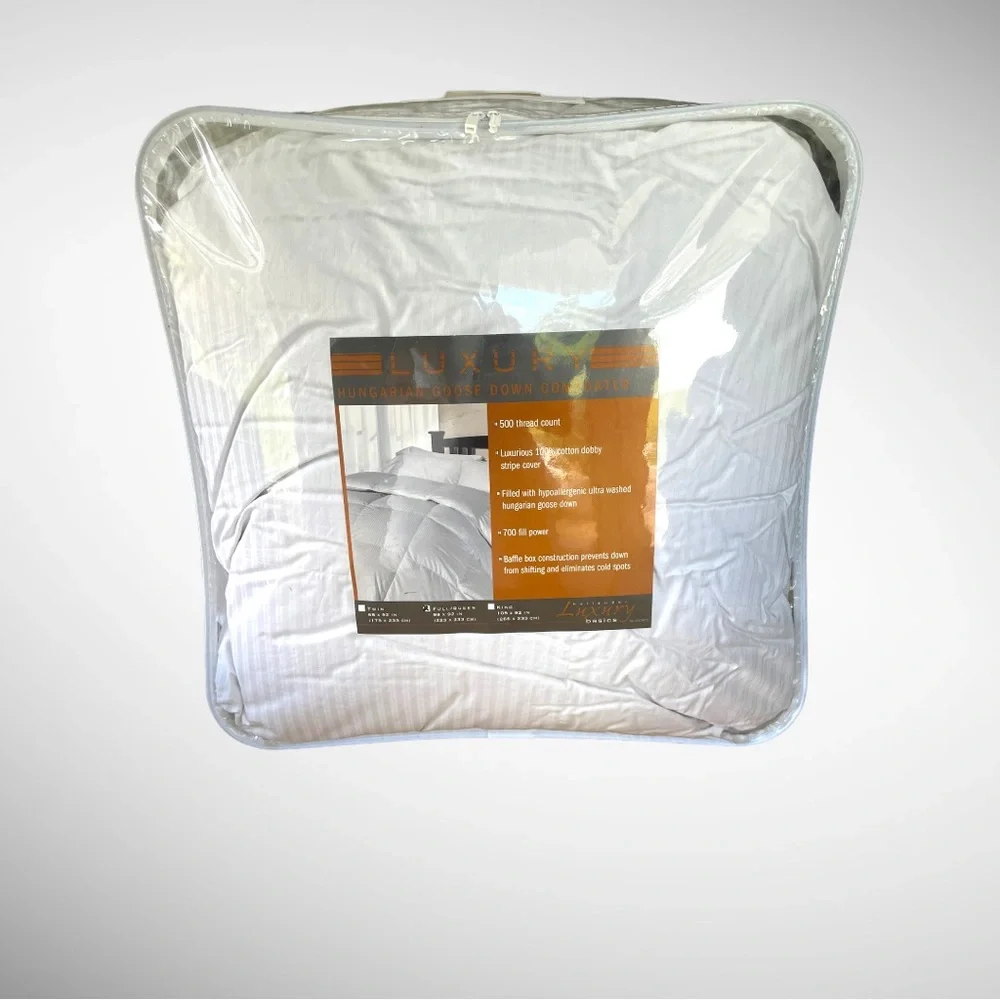 HOLLANDER Live Comfortably Goose Down 500 Thread Count Comforter Full - …